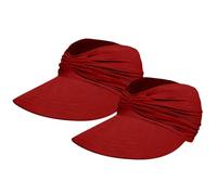 Cappello da sole per bambini con protezione per il collo, cappello da sole da donna, 50 anni, con tesa larga, leggero, pieghevole, ideale per il cappello da sole da uomo, impermeabile, Vino, Taglia