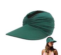 Cappello da sole Peshoriadm - Protezione UV a tesa larga da donna, cappello da golf da spiaggia con coda di cavallo elastica | Berretto da esterno traspirante per la corsa in campeggio, sentieri escur