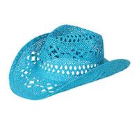 Cappello da sole pieghevole casual alla moda per donne e uomini, costume da cowboy per adulti (celeste, M), blu cielo, M