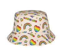 Cappello da Sole Protezione UV Casual Esterno Cappellino Pescatore Cappello da Pesca per Spiaggia Giardinaggio, Color Love Is Love