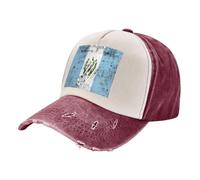 Cappello da Sole Regolabile E Traspirante con Bandiera del Guatemala,Comodo E alla Moda,per Uomo E Donna,per Sport E Tempo Libero,Leggero. Dark Red One Size