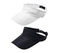 Cappello da Sole Sportivo in 2 Pezzi, Cappello a Cilindro Cavo Traspirante, Berretto da Baseball in Rete ad Asciugatura Rapida, Cappello di Protezione Solare Regolabile