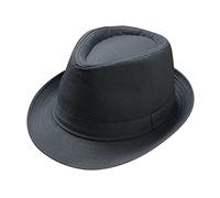 Cappello da sole unisex britannico tinta unita jazz cappello taglia cappello da sole, Grigio, Taglia unica