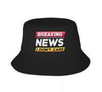 Cappello da Sole Unisex Ultime notizie Personalizzate Non Mi Interessa Cappello da Secchiello per Uomo Donna Stampato Estate Spiaggia Sole Campeggio cap Regalo