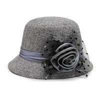 Cappello da Sole Uomo - Elegante Cappello Sole a Tesa Larga con Raffinato Motivo Floreale Ideale per L'Estate la Spiaggia i Viaggi e per Un Look alla Moda