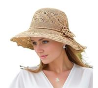 Cappello da spiaggia a tesa larga, lavabile, traspirante, pieghevole, alla moda, donna Per l'estate
