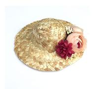 Cappello da spiaggia all'aperto per animali domestici cappello da sole di paglia del cane estivo cappelli di Sombrero stile hawaii per cani di piccola taglia accessori per animali da compagnia