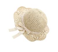 Cappello da spiaggia Casual Cappello fatto a mano di paglia da 1pc per cappello