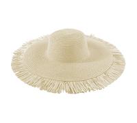 Cappello da spiaggia da donna in paglia a tesa larga UPF 50, protezione solare in paglia, cappello leggero traspirante boho a tesa larga cappelli da spiaggia e cappelli con visiera in carta di paglia