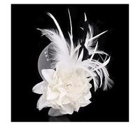 Cappello Da Sposa Cappello con fiori di rete simulati, fascia for capelli multicolore piume, accessori for da festa del tè Per Le Donne(6)