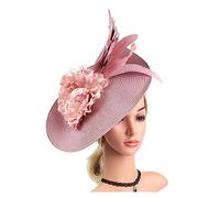 Cappello Da Sposa Elegante Cappello Da Cerimonia Con Fiori A Farfalla, Festa Del Tè, Fascia For Capelli Cocktail Per Le Donne(Nude)