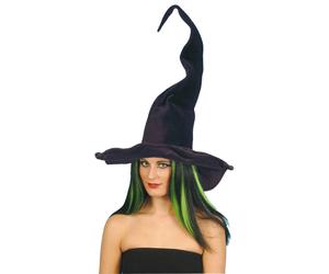 Cappello Da Strega Alto E Torcigliato Per Donne Accessorio Per Halloween