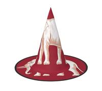 Cappello da strega bandiera della sovranità siamese di Halloween, cappello da strega per bambini e donne, perfetto per feste e costumi di Halloween