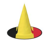 Cappello da strega con bandiera del Belgio per Halloween, cappello da strega per bambini e donne, perfetto per feste e costumi di Halloween