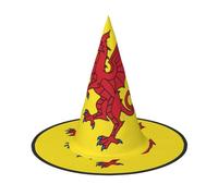 Cappello da strega con bandiera della contea di Somerset Halloween per bambini e donne, perfetto per feste e costumi di Halloween