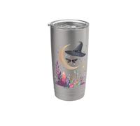 Cappello da strega con cristalli di luna per Halloween Bicchiere termico in acciaio inox doppia parete