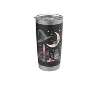Cappello da strega con cristalli di luna per Halloween Bicchiere termico in acciaio inox doppia parete