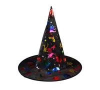 cappello da strega con motivi olografici