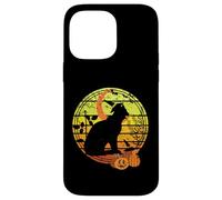 Cappello da strega con zucche di Halloween vintage e tramonto lunare Custodia per iPhone 14 Pro Max
