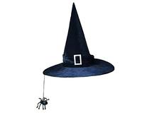 Cappello da strega da donna costume di Halloween nero a punta cappello in maschera decorazioni per feste in maschera decorazioni all'aperto cappelli interni per donne ornamento appeso