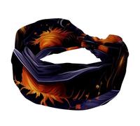 Cappello da strega di Halloween, fascia larga per capelli da donna, fascia elastica per capelli, morbida fascia per capelli sportiva, turbante per yoga, palestra, fitness