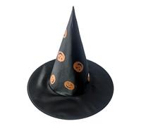 Cappello da strega Halloween - Cappello da strega a punta per il costume da donna, accessorio classico per feste di Halloween per vestire e cosplay, cappello da streghe decorative per portico