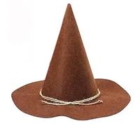 Cappello da strega in feltro per feste di Halloween, a tesa larga, accessorio unico per streghe e maghi