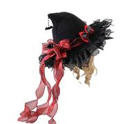 Cappello da strega Lolita Magic Girl Mago Cappelli Cosplay HalloweenWitchHat PartyAccessoryAdult PartyHeadwear