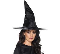 Cappello Da Strega Nero Alto Per Donne Accessorio Per Costume Di Halloween