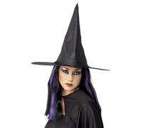 Cappello Da Strega Nero Alto Per Donne Accessorio Per Costume Di Halloween