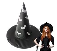 Cappello da strega ornamento da donna, cappello da strega, ornamento di Halloween, decorazione stagionale in maschera, copricapo per interni ed esterni, cortile, balcone, finestra, portico, caminetto