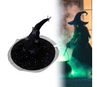 Cappello da strega per uomo con farfalle e maglia a per travestimento da