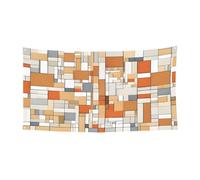 Cappello da strega pieghevole con stampa moderna di metà secolo, copertura completa, per festival, feste e feste in tessuto lavabile in lavatrice