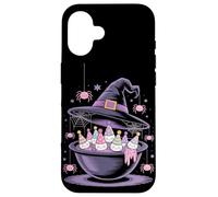 Cappello da strega Spider Party Halloween Custodia per iPhone 16