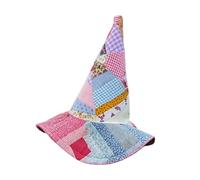 Cappello da stregone trapuntato - Accessorio per costumi artistici folk di Halloween per donne, stregoni e artisti, cappello da gioco decorativo per mascherare, palcoscenico, festa, Natale o carnevale