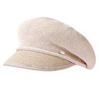 Cappello Da Strillone Estivo Da Donna, Traspirante E Morbido Berretto Elegante A Tesa Corta, Pieghevole, Ideale Per Il Sole Hat Casual Da Pittore O Da Tassista(B-beige)
