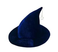 Cappello da su un grande bordo - classico copricapo gotico, cappello conico nero decorativo | Stella mistica, travestimento affascinante, essenziale per eventi a tema, carnevale o