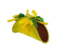 Cappello da tacos in peluche, accessorio per costume messicano, accessorio per feste e feste, accessorio per feste divertenti novità tacos copricapo per il 5 maggio Fiesta cappelli da donna