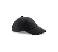 Cappello da trapano a 6 pannelli in cotone a profilo basso Beechfield Noir TU