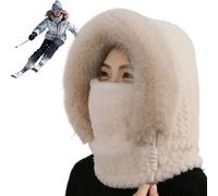 Cappello da trappola in stile russo per le donne: protezione dell'orecchio in modo flessibile, alimentazione di lusso in pelliccia sintetica, protezione da vento e neve | Ideale per sciare, snowboar