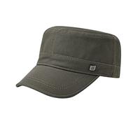 Cappello da uomo alla moda, casual, in cotone, con parte superiore piatta, cappello da trekking, cappello da frat boy, Verde militare, Taglia unica
