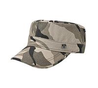 Cappello da uomo alla moda, casual, in cotone, con parte superiore piatta, cappello da trekking, cappello da frat boy, Mimetico, Taglia unica