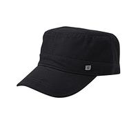Cappello da uomo alla moda, casual, in cotone, con parte superiore piatta, cappello da trekking, cappello da frat boy, Nero , Taglia unica