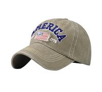 Cappello da uomo e da donna, alla moda, stile casual, cappello da papà, cachi, Taglia unica