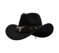 Cappello da uomo e donna, in tessuto, classico, per allevamento, inverno, outdoor, cowboy