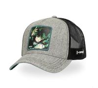 Cappello da uomo e donna My Hero Academia, berretto da camionista, regolabile con snapback, Grigio chiaro melange/Nero, Taglia unica