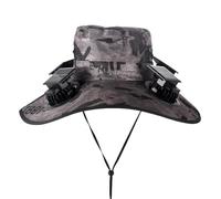 Cappello Da Ventilatore Ad Energia Solare - Protezione A Tesa Larga Con Ventola A 4 Teste, Cuffia Da Sole Per Esterni, Copricapo Da Spiaggia Traspirante, Visiera Rinfrescante Per Atletica | Cappelli S