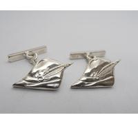 Cappello degli Alpini : Gemelli in Argento 925 con Simbolo - Fregio - Stemma