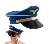 Cappello del Capitano di una Imbarcazione Costume Vintage Ricamato da