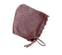 Cappello del cofano del bambino per le ragazze Neonato Cappelli a balze Cappellini di cotone Puntelli Fotografia Puntelli Tinta unita Traspirante Cappello, Viola, S